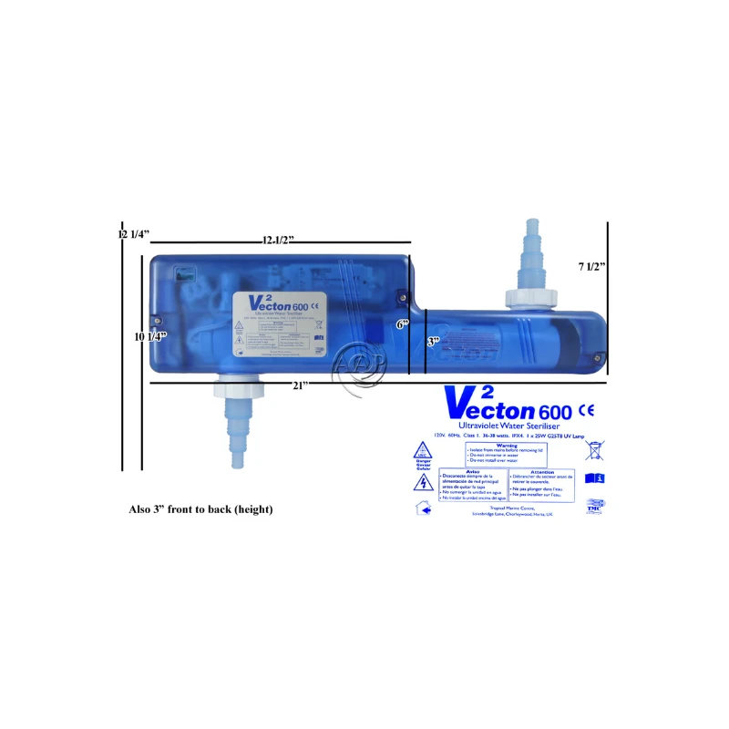 Vecton Ultraviolet Water Steriliser 600 Uv 4 Vecton Ultraviolet Water Steriliser 600 Uv