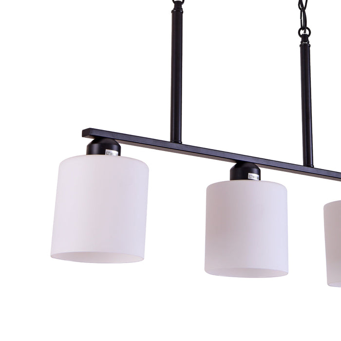 Tronic Opal Glass Cylinder Pendant Lamp 3 Tronic Opal Glass Cylinder Pendant Lamp