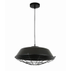 Tronic Black Shade with Wire Mesh Pendant Light