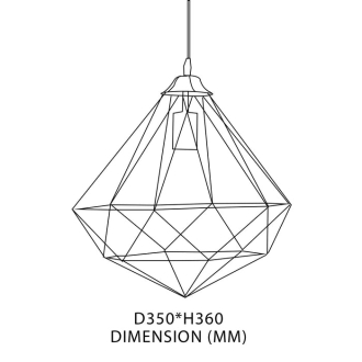 Tronic Diamond Cage Pendant Lamp
