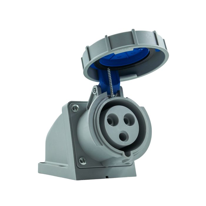 Tronic Industrial Socket 3 Pin 32A Ip44 1 Tronic Industrial Socket 3 Pin 32A Ip44