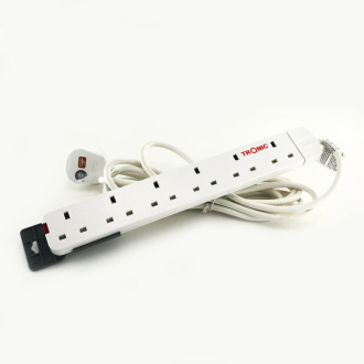 Tronic 6 Way Extension Socket