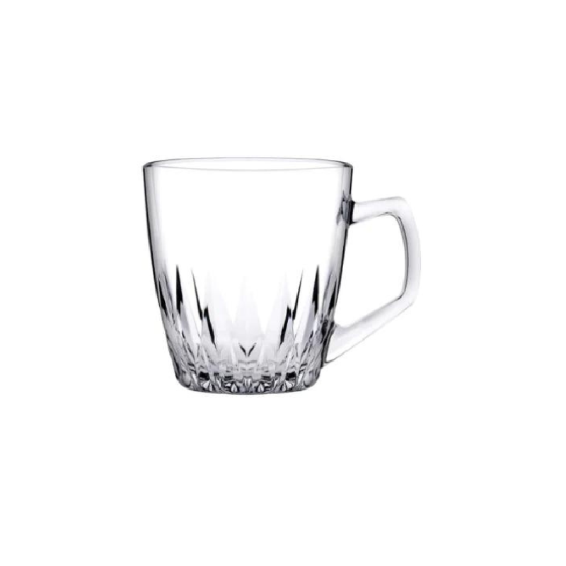 Pasabahce Mercan Mugs 160Ml 6Pcs Crystal Look, Refined Design And Dishwasher Safe 55733