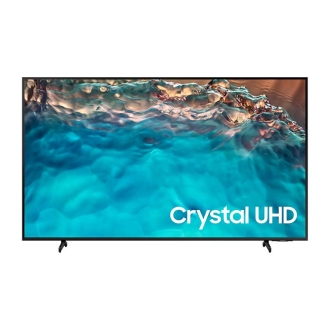 Samsung 65" LED 4K Crystal UHD Smart TV, Air Slim Design, Smart Hub, HDR, Motion Xcelerator, OTS Sound, Solarcell Remote 65BU8000