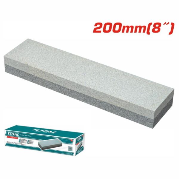 Total Sharpening Stone Combination 200 x 50 x 25mm with Dual Sided Sanding Block TAC2620001