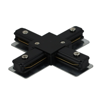 Tronic Black Tracklight Connector with 2 Wires