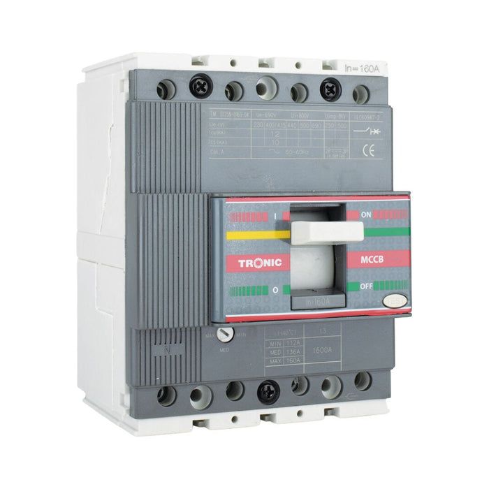 Tronic Mccb 160 Amps 4 Pole Adjustable 1 Tronic Mccb 160 Amps 4 Pole Adjustable