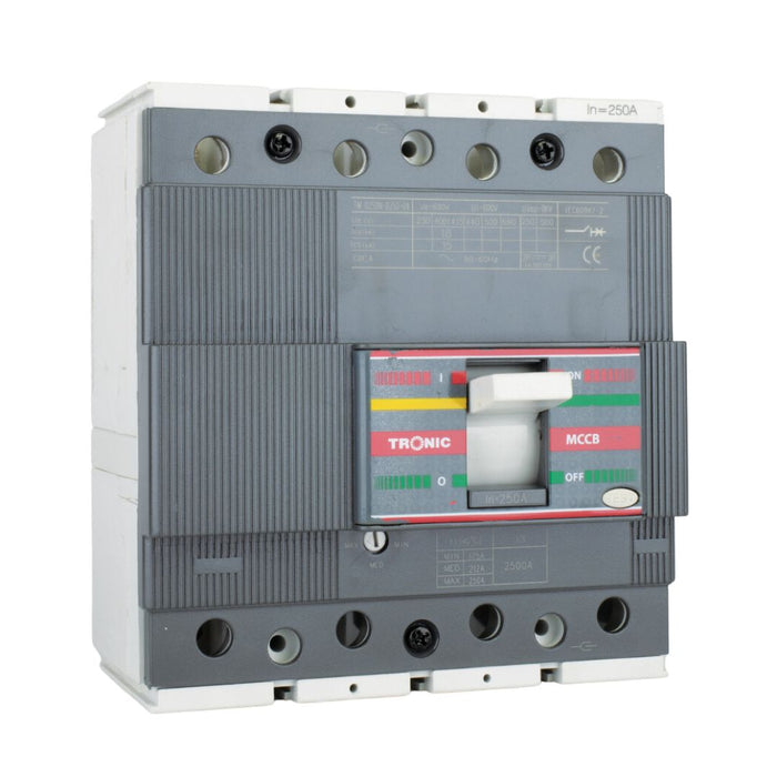 Tronic Mccb 250 Amps 4 Pole Adjustable 1 Tronic Mccb 250 Amps 4 Pole Adjustable