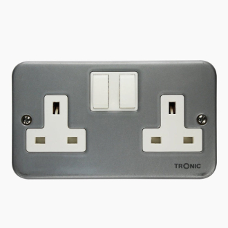Tronic Twin Metal Clad Socket 13Amps
