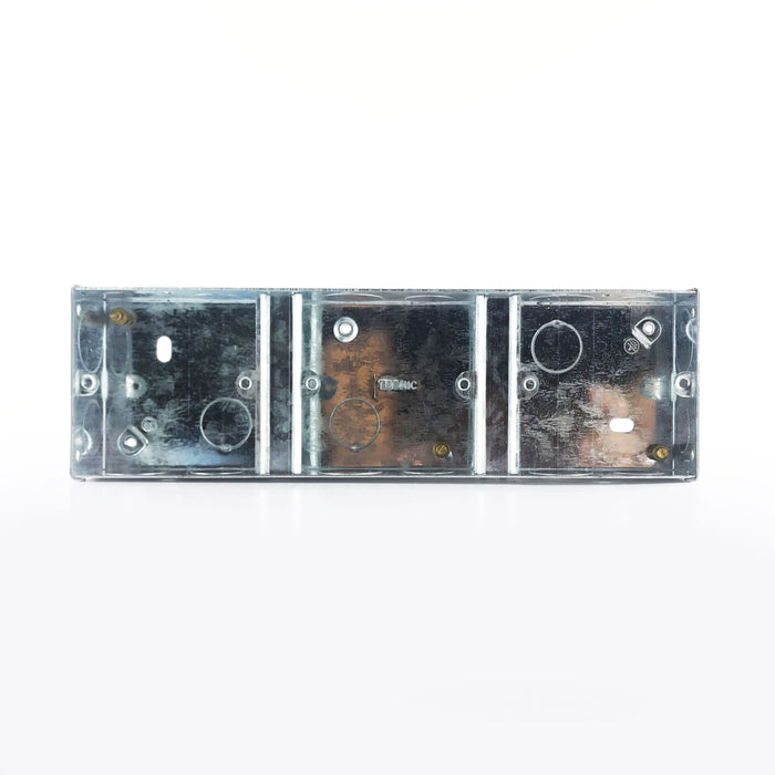 Tronic Single Galvanised Iron Electrical Switch Box 3 Way 1 Tronic Single Galvanised Iron Electrical Switch Box 3 Way