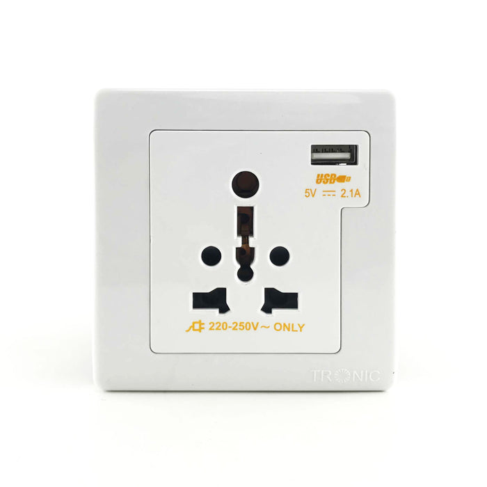 Tronic Single Universal Switch Socket With Usb 1 Tronic Single Universal Switch Socket With Usb