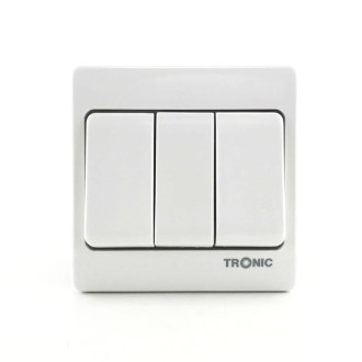 Tronic 3 Gang 2 Way Big Button Switch
