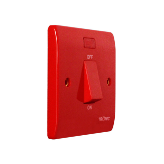 Tronic DP Switch Red Standard with Neon 45Amps