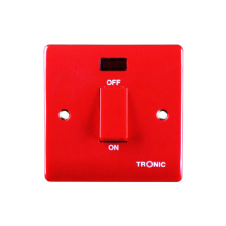 Tronic DP Switch Red Standard with Neon 45Amps