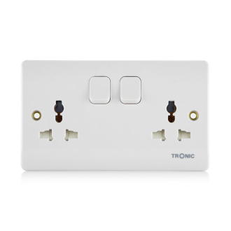 Tronic Twin Switch Socket Universal