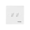 Tronic Telephone Socket White RJ11 4 Line