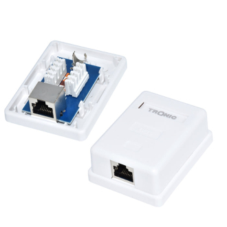 Tronic Surface Jack Single Line RJ45