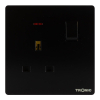 Tronic Single Switch Socket With Neon