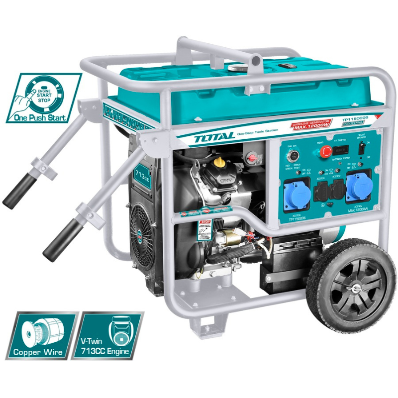 Total Petrol Generator 12Kw Electric Start Tp1150006 1 Total Petrol Generator 12Kw Electric Start Tp1150006