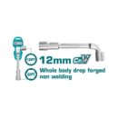 Total Socket Wrench L-Angled 12mm THWL1206