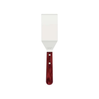 Tramontina Frying Spatula 4" Stainless Steel Blade, Red Polywood Treated Wood Handle 21165/174