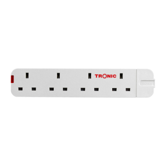 Tronic 4 Way Extension Socket with 10 Metre Cable