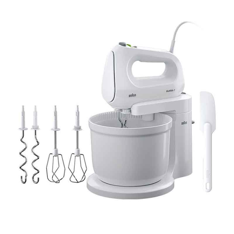 Braun 2 In 1 Hand And Stand Mixer 3L With Attachments 400W 4 Speeds + Turbo Automatic Driven Hm101Ai-Hm1070Wh 1 Braun 2 In 1 Hand And Stand Mixer 3L With Attachments 400W 4 Speeds + Turbo Automatic Driven Hm101Ai-Hm1070Wh