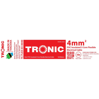 Tronic 4mm 3 Core Flexible Cable