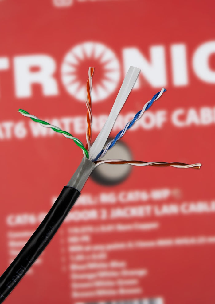 Tronic Waterproof Utp Cable Cat 6 Roll (305 Meters) 4 Tronic Waterproof Utp Cable Cat 6 Roll (305 Meters)