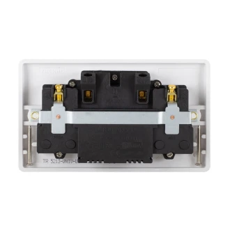 Tronic Universal Switch Socket Twin With 2 x USB