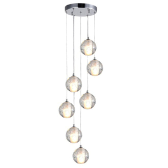 Tronic G9 Pendant Lamp WH 2024-G907-08-CH