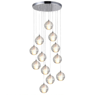 Tronic G9 Pendant Lamp WH 2024-G912-08-CH