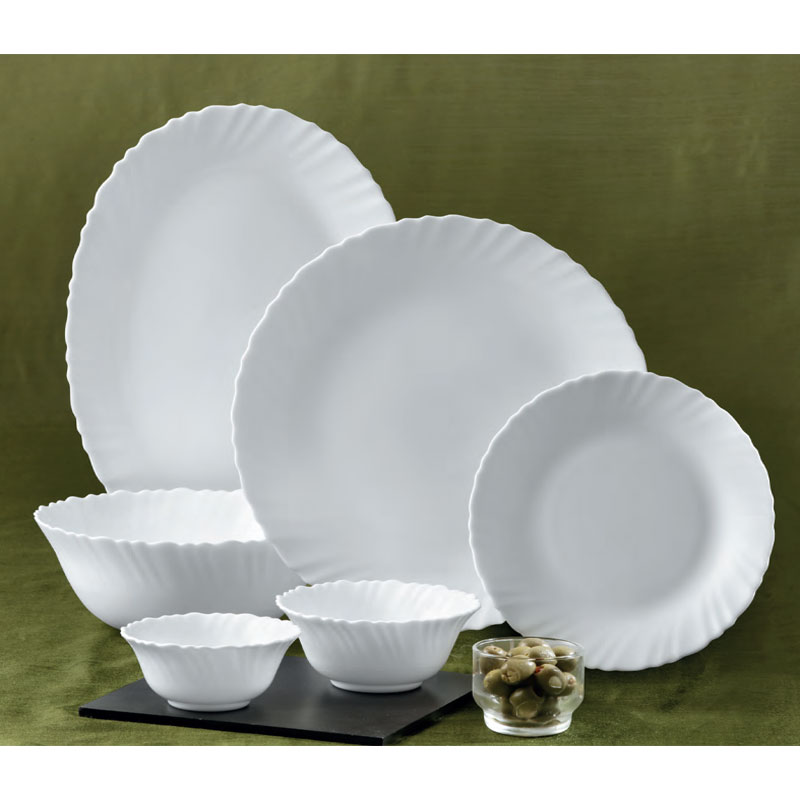 La Opala Dinner Set White Classique 47 Pieces Lc047 2 La Opala Dinner Set White Classique 47 Pieces Lc047