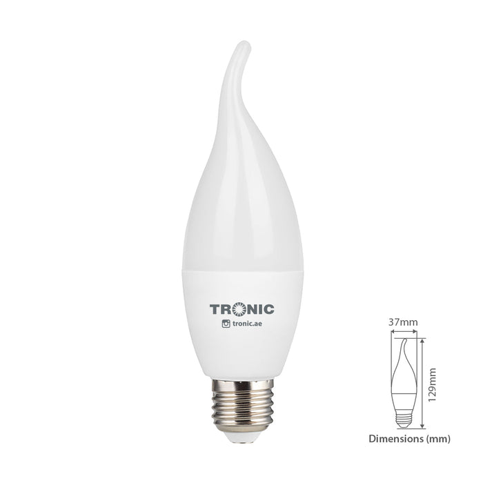 Tronic 4 Watts Flame Candle Tail Led E27 (Screw) Bulb 5 Tronic 4 Watts Flame Candle Tail Led E27 (Screw) Bulb