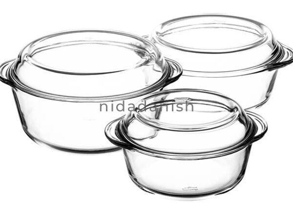 Pasabahce Casserole 3pcs Orcam  840+1450+2175CC 159021