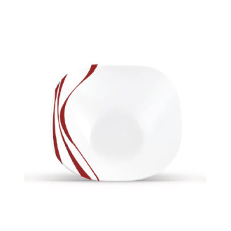 La Opala Bowl Multipurpose Bowl Flowered Midnight Red 145mm 0425