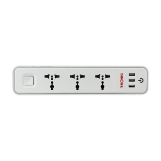 Tronic 3 Way Extension With USB