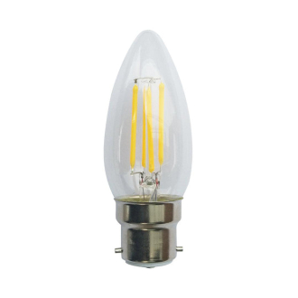 Tronic 4 Watts Candle Filament LED B22 (Pin) Bulb
