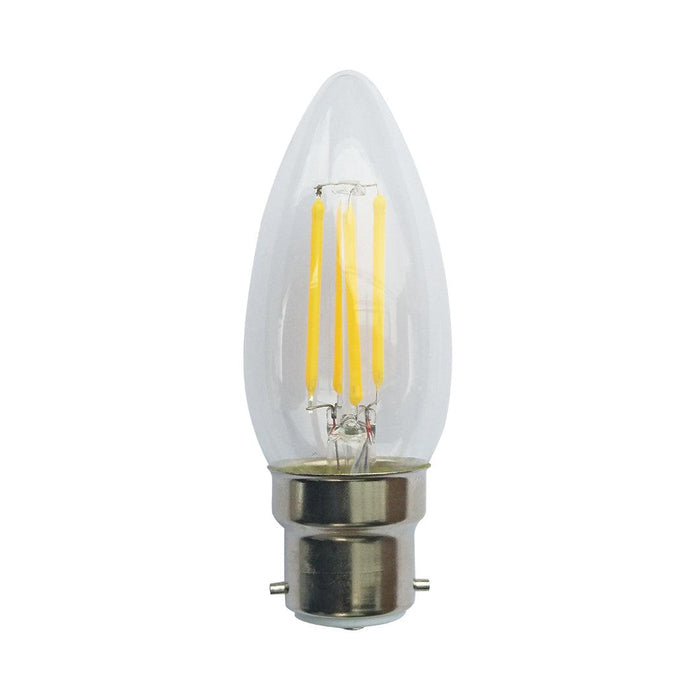Tronic 4 Watts Candle Filament Led B22 (Pin) Bulb 1 Tronic 4 Watts Candle Filament Led B22 (Pin) Bulb
