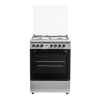 Von Cooker (3 Gas + 1 Electric), Enamel Inox Grey VCF653141NSY