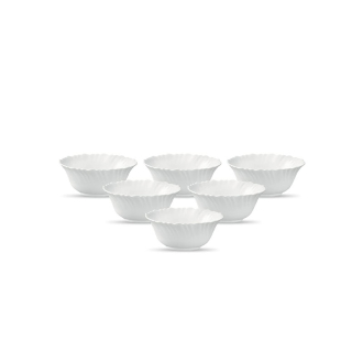 La Opala Soup Bowl 6pcs Classique White 125mm/6cm LC125