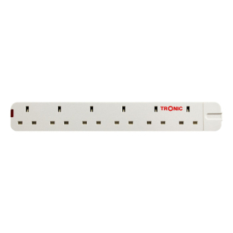 Tronic 6 Way Extension Socket