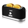 Von Toaster 4 Slice, Black VSTP0-4MVK
