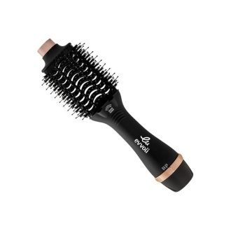 Evvoli Brush Dryer & Volumizer 3in1 1200W Powerful DC Motor, Fast Drying Hair Dryer with 4X Ionic Feature and Cool Tip EVHC-HB1200R