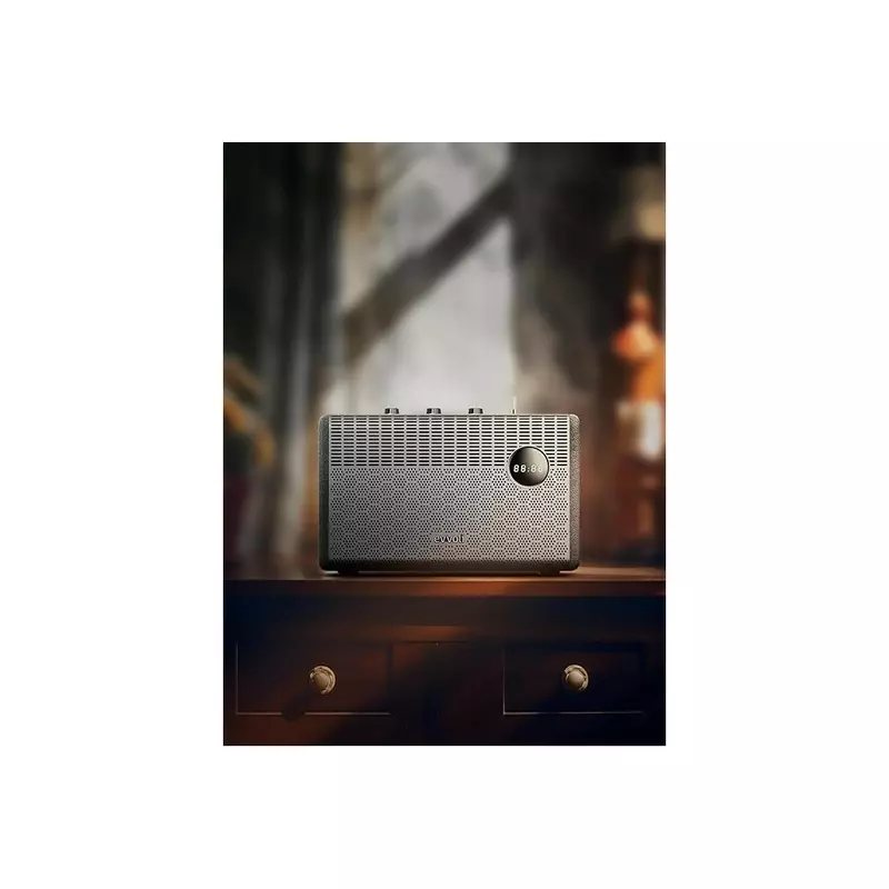 Evvoli Retro Bluetooth Speaker 50W Portable Heavy Bass Speaker Black Evaud-Rb51A 6 Evvoli Retro Bluetooth Speaker 50W Portable Heavy Bass Speaker Black Evaud-Rb51A