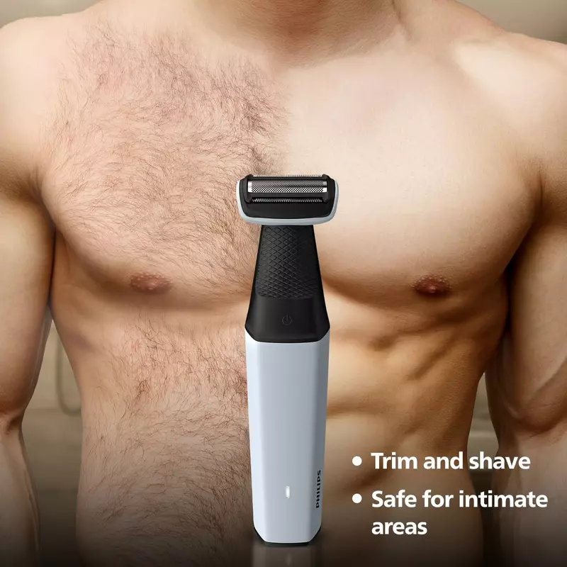 Philips Cordless Bodygroom &Amp; Intimate Areas Trimmer, Clinically Tested For Sensitive Skin, 40 Min Runtime, Bi-Directional Trimmer And 3Mm Comb Series 3000 Bg3007 8 Philips Cordless Bodygroom &Amp; Intimate Areas Trimmer, Clinically Tested For Sensitive Skin, 40 Min Runtime, Bi-Directional Trimmer And 3Mm Comb Series 3000 Bg3007