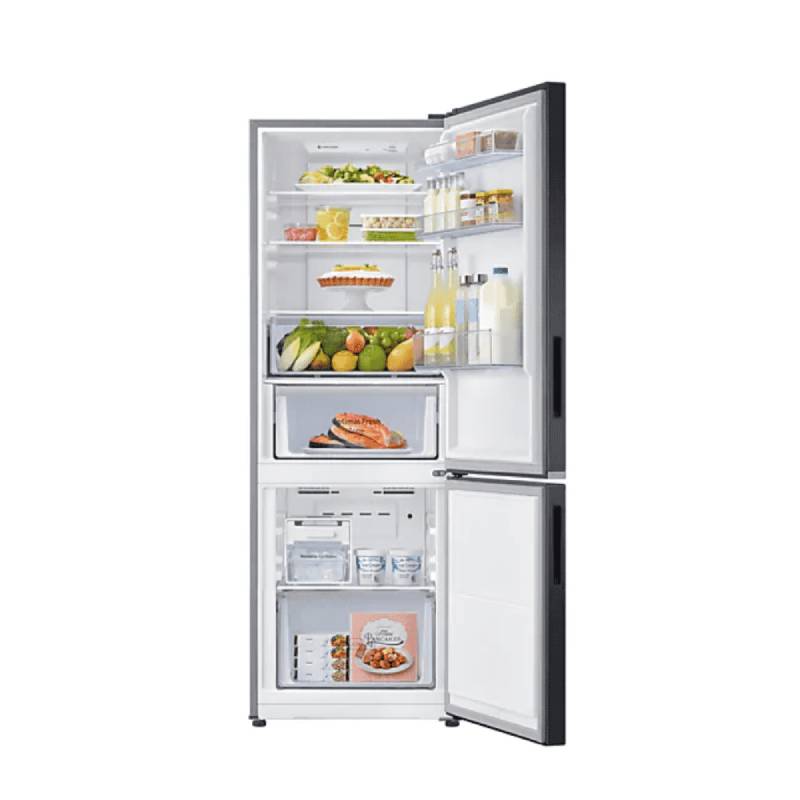 Samsung Refrigerator 284L With Flat Design, Double Door, Bottom Mount, Optimal Fresh Zone, Silver Rb37N4160/Rb30N4160 2 Samsung Refrigerator 284L With Flat Design, Double Door, Bottom Mount, Optimal Fresh Zone, Silver Rb37N4160/Rb30N4160