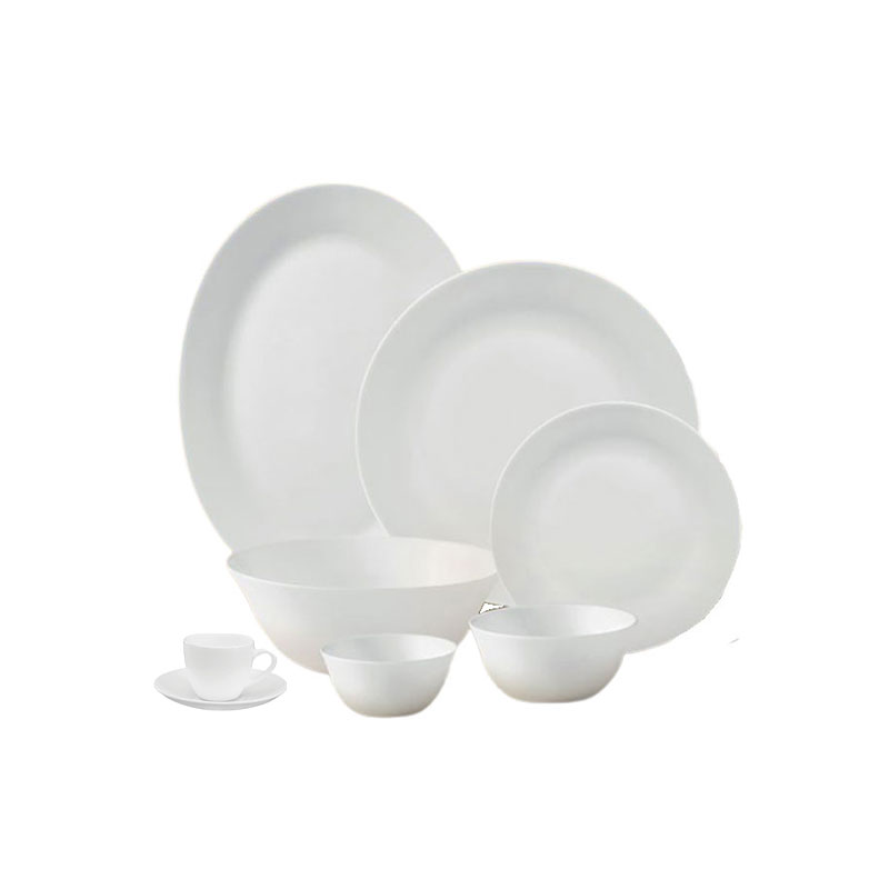 La Opala Dinner Set Ivory White 20 Pieces L1020 1 La Opala Dinner Set Ivory White 20 Pieces L1020
