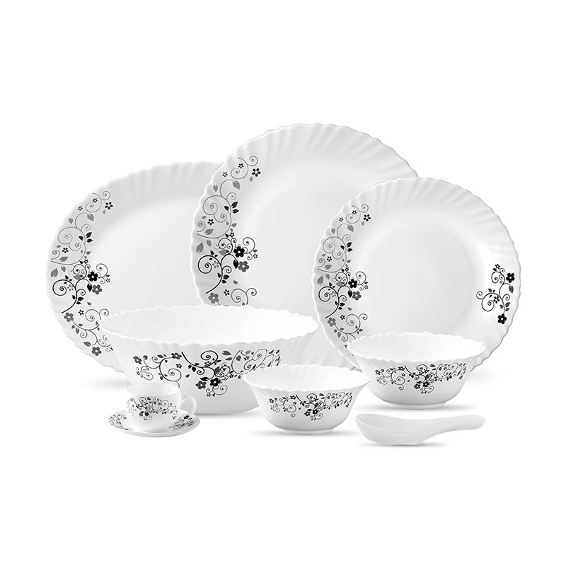 La Opala Dinner Set Mystrio Black Classique 38 Pieces Lm038 1 La Opala Dinner Set Mystrio Black Classique 38 Pieces Lm038