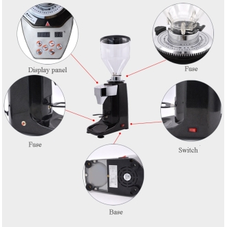 Raccea Commercial Coffee Grinder 60mm Flat Burr